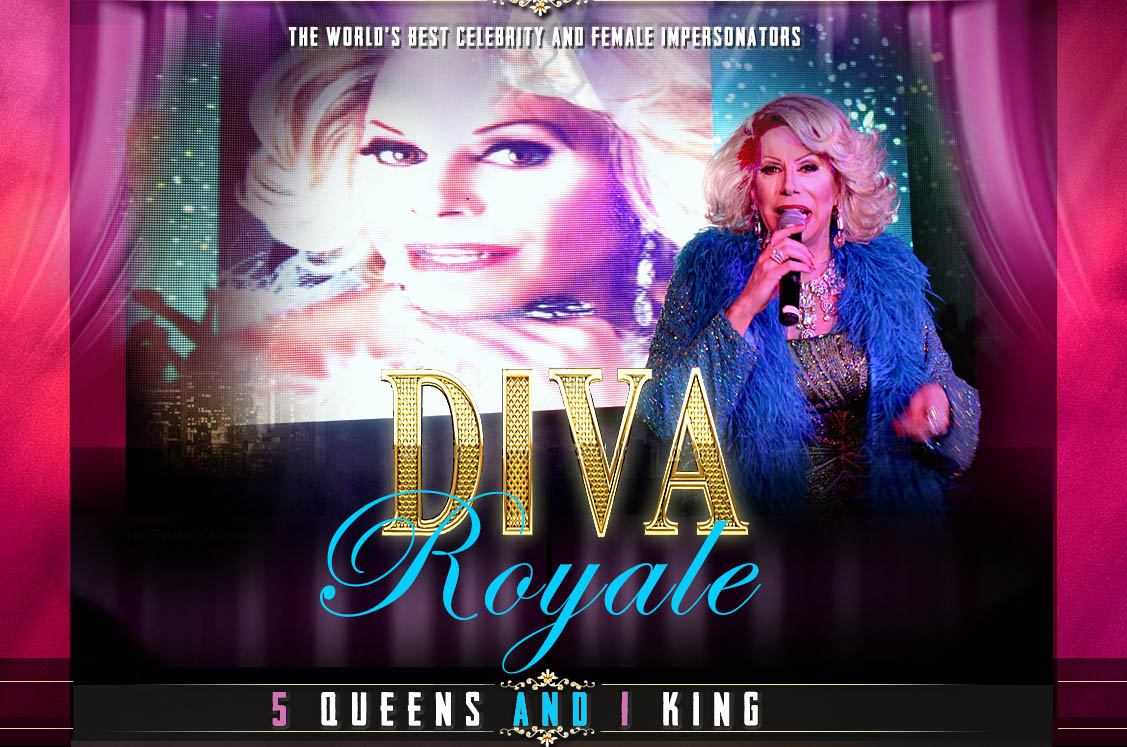 Drag banner with drag queeen