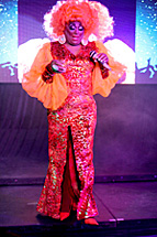 drag queen on stage at our Chicago drag show